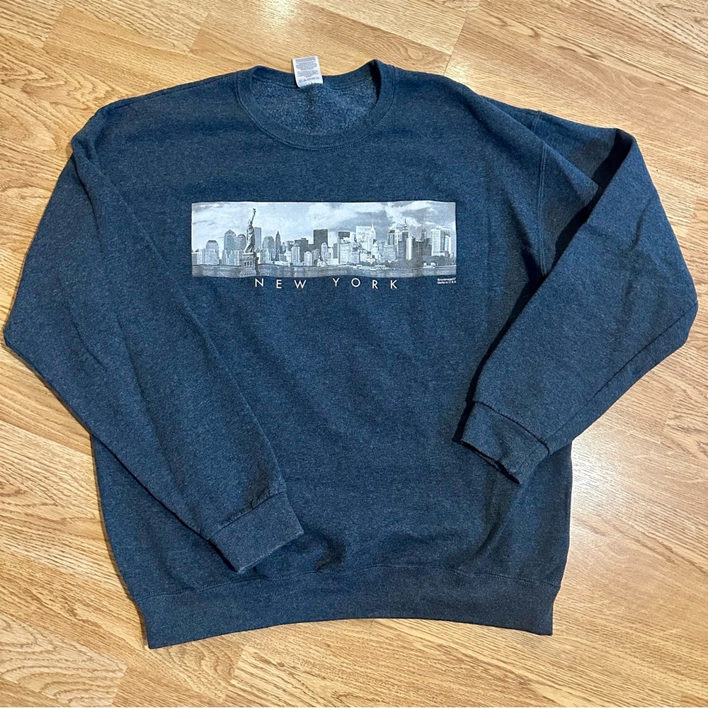 Jerzees Black Crewneck Sweater Urban Style